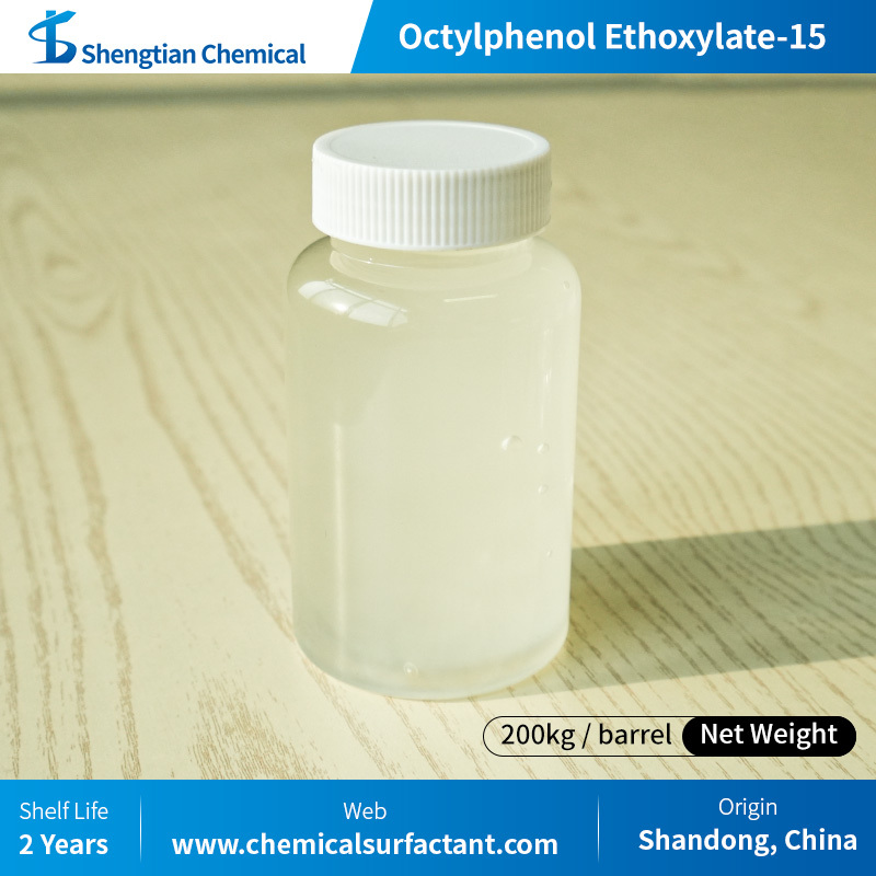 Octylphenol Ethoxylate OP-15 High Hydrophilic Nonionic Surfactant CAS 9036-19-5