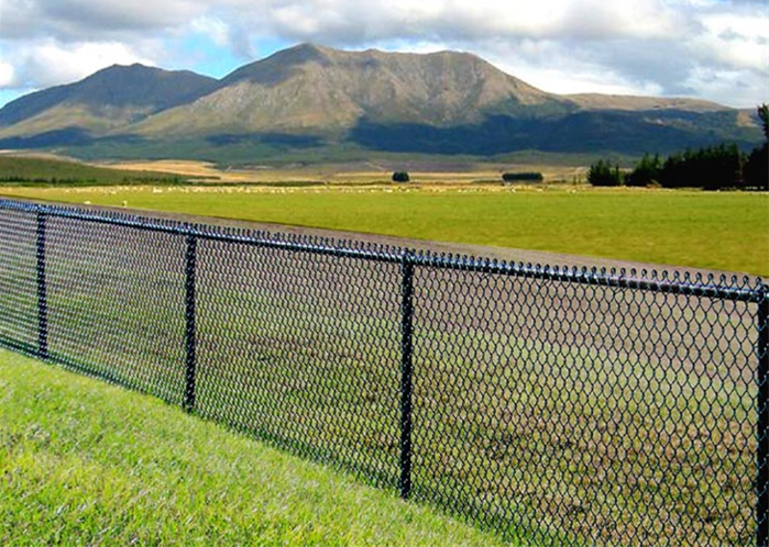 4mm Black PVC Diamond Wire Fence 5ft 6ft Tall