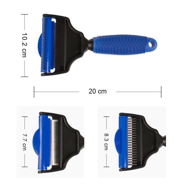Размер гребень волос собаки 20 * 10.2км, логотип щетки меха кота подгонянный профессионалом