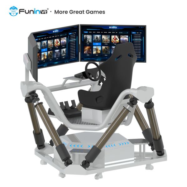 Funin VR Indoor 9D VR Amusement Park F1 Racing Car Simulator Three Screen Racing Car Driving Arcade Games Racing Simulator