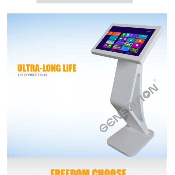 21,5 подиум таблицы ВИФИ цифров киоска Виндовс10 экрана касания дюйма взаимодействующий