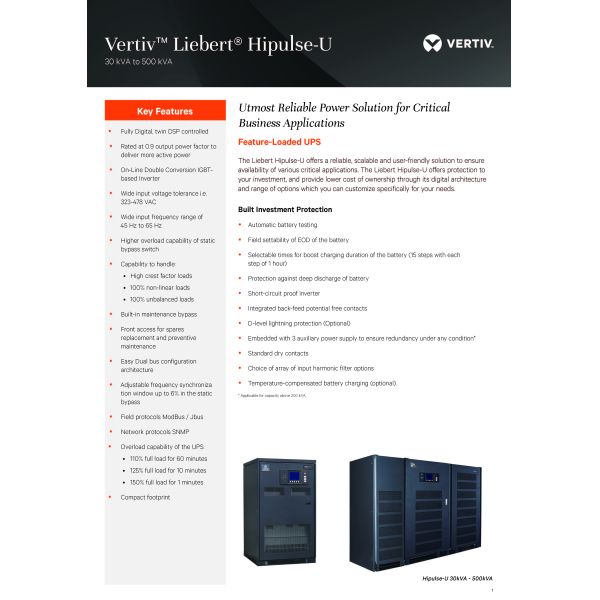 Фактор выходной мощности 0,9 80KVA 80KW 500 KW 500KVA 400V ТРИ ФРАЗЫ Чистый синус-волновой UPS