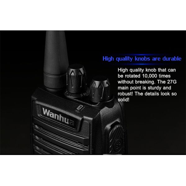 2W UHF Walkie-Talkie Radios for Customization and Long Range Communication Wanhua WH27G