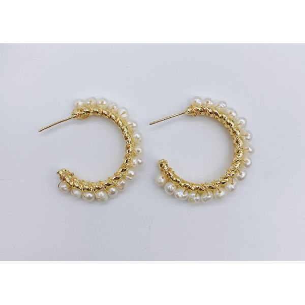 Luxury Baroque Bride Earring For Women Euramerican Palace Vintage Pop Pearl Earrings Natural Baroque Pearl Earring Set
