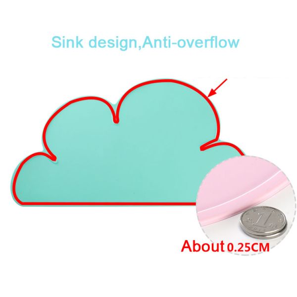 Foldable Baby Feeding Silicone High Chair Placemat BPA Free Heat Resistant