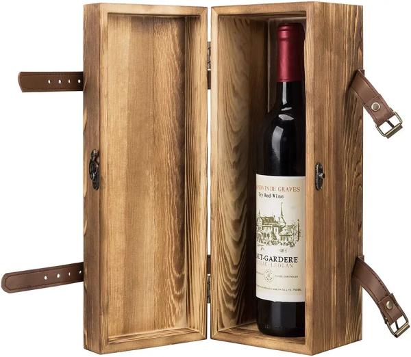 Luxury Wine Custom Wooden Gift Boxes For Birthday Party Anniversary