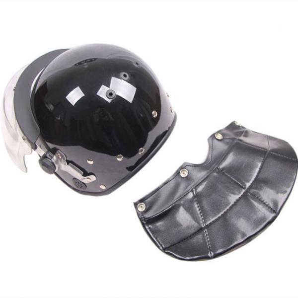 Polycarbonate PC Anti Riot Helmet ABS Shell With Steel Net