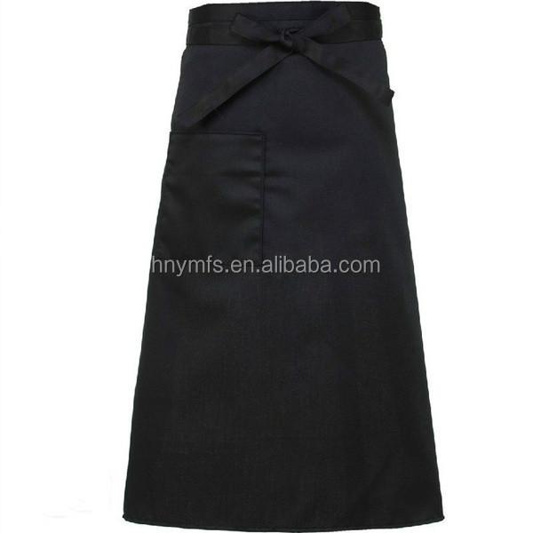 Kitchen Chef Work Wear Cotton Baking Chef Half Waist Apron