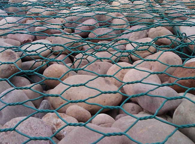 PVC 8x10cm покрыл подпорную стенку ячеистой сети корзин Gabion