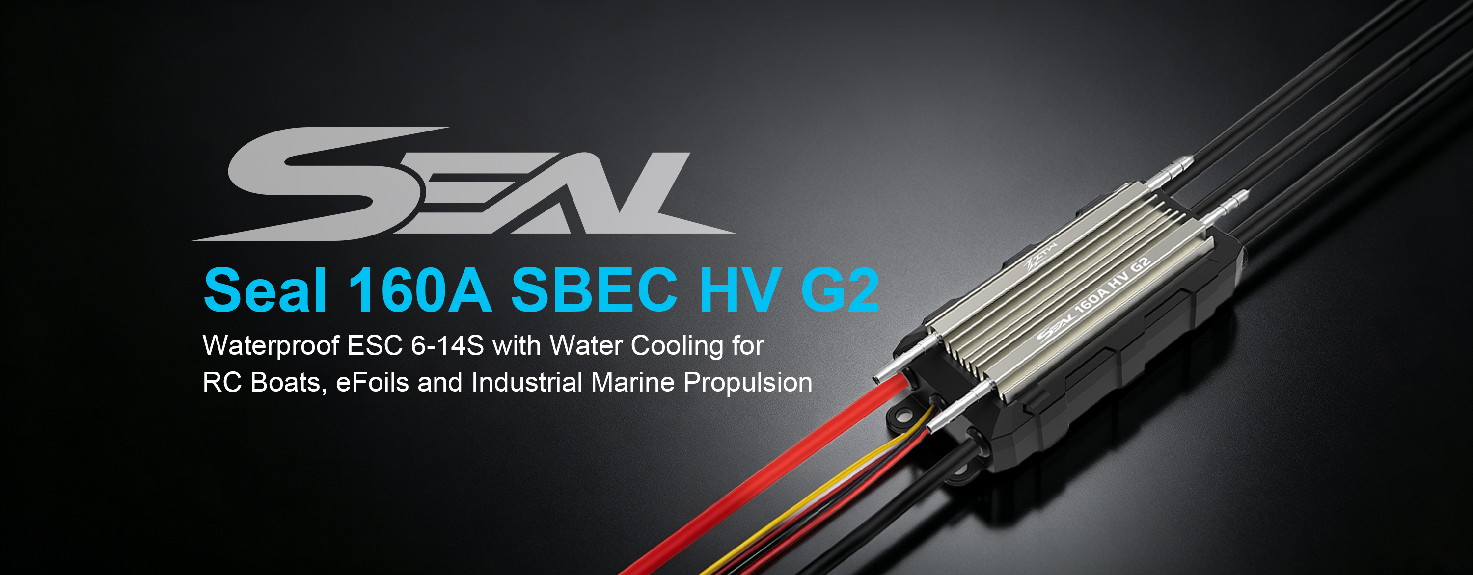 High Speed RC Boat ESC ZTW Seal 160A SBEC HV G2 32 Bit Waterproof 6-14S