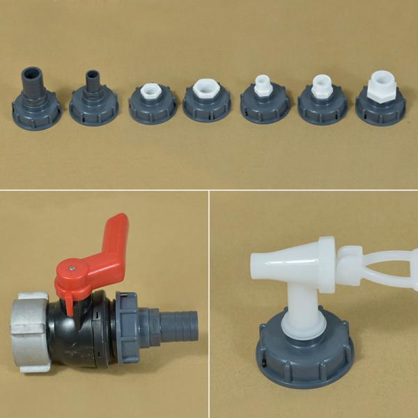 Contador de borboleta de redução para tubos de PVC Acessórios de tanque de camlock na válvula de balde de água IBC