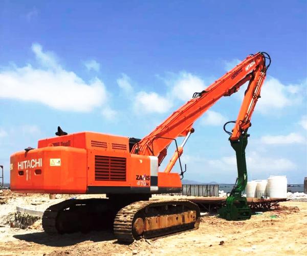20 Ton-85 Ton Excavator Pile Driver Arm Boom For Cat Hitachi Komatsu pile arm pile boom for excavator