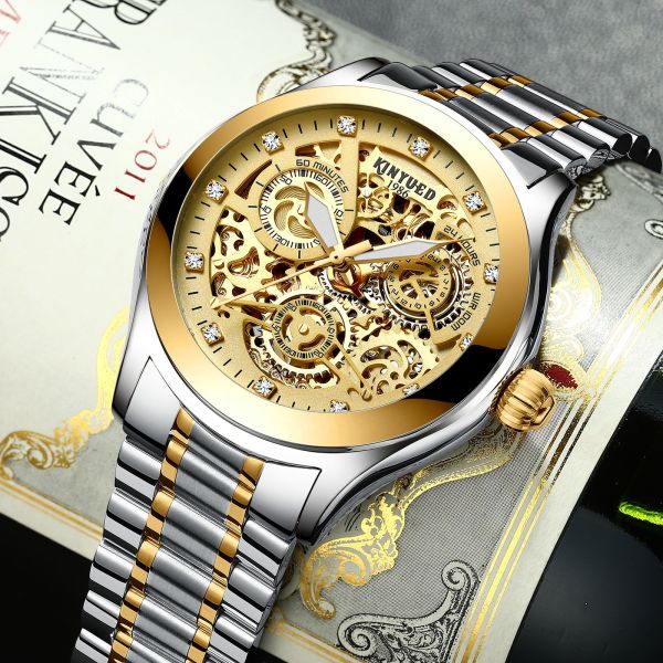 Custom Logo Stainless Steel Mechanical Watch  42mm  Dial Diameter