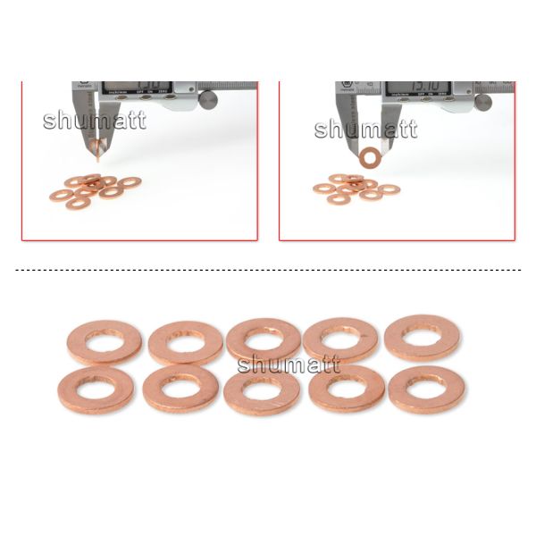 OEM new Injector Heat Schield Gasket Copper Washer Shim F00VC17503 for 0445110020/028/029 injector