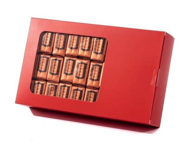 Custom Drawer Packaging Box With Clear Window For Tea Bags Dried Fruits And Nuts