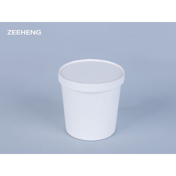 Plastic / Paper Lid Cold Drink 16oz Soup Cup Recyclable and Versatile for Any Drink