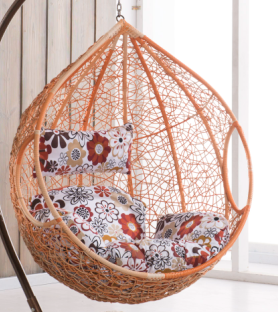Outdoor-indoor wicker swing chair--8103a