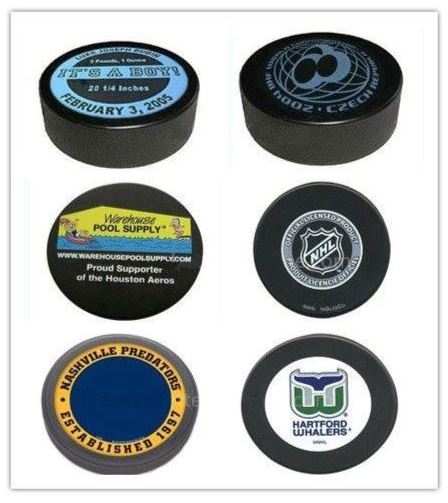 Juguetes de encargo de la goma de silicona de Logo Ice Hockey Puck 150g 75m m