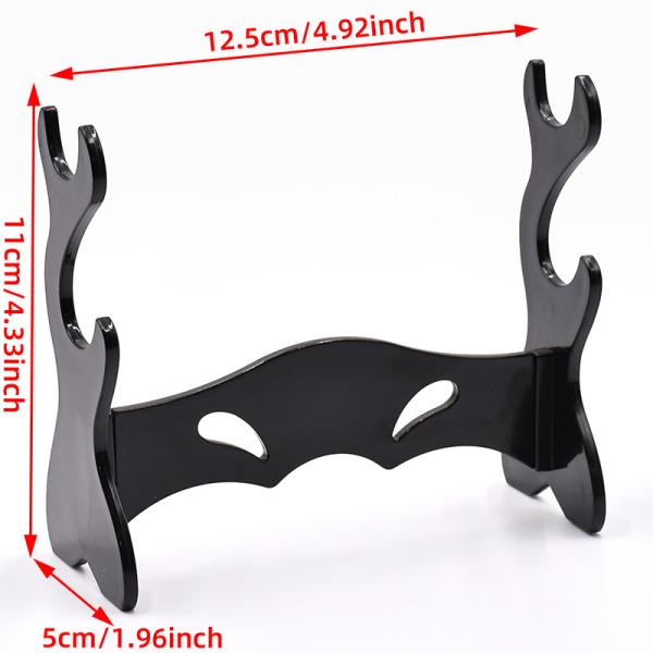Eco friendly Painting Metal Craft Accessories Stand Katana Stand Samurai Knife Holder ABS Desk Display Stand