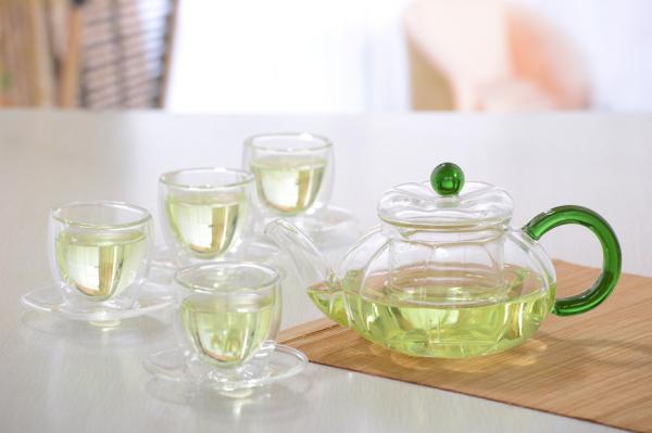 Double wall glass, Heat-resistant  glass teapot, borosilicate glass tea set, Espresso, Latte, Cappuccino cup