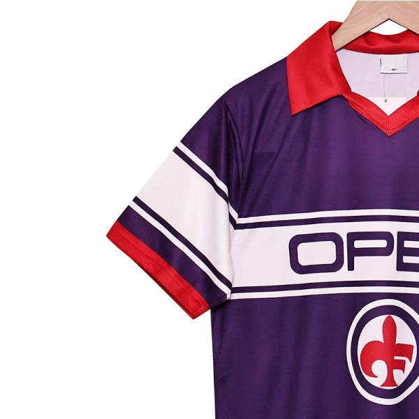 1984-1985 Fiorentina maison maillot rétro de haute qualité réplique support personnalisation