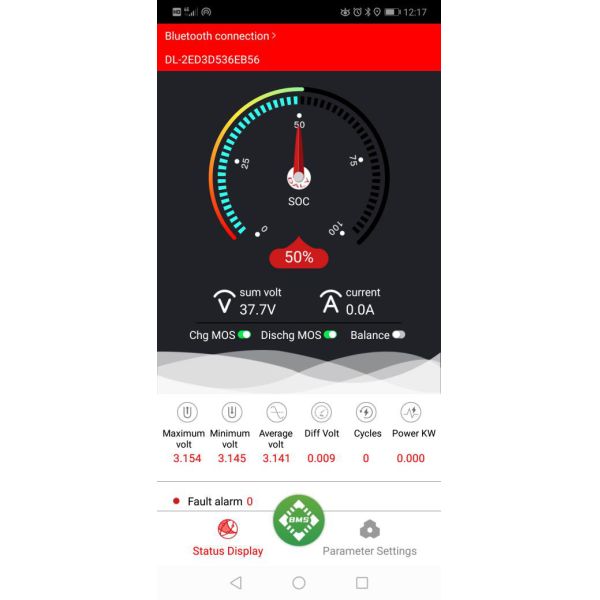 литий-ионный аккумулятор 12V 100AH RV с Bluetooth BMS