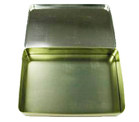 Food Grade Offset Printing CMYK Rectangular Tin Can For Kids Gift