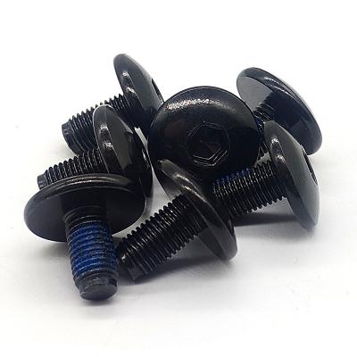 CNC Machining Pre Applied Adhesive Bolt Black Nylon Patch Screw Micro Machining