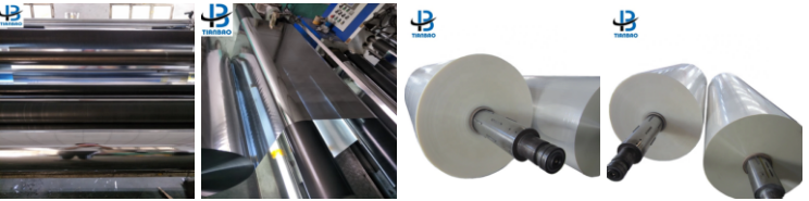 Образец бесплатный супермаркет высокоблестящая корона обработанная вакуумно металлизированная пленка BOPP