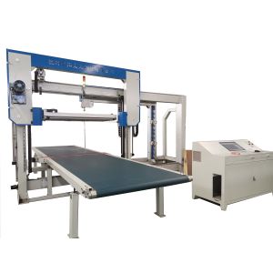 CNC Horizontal Sponge Cutting Machine Foam PU Oscillating Blade Automatic 6kw