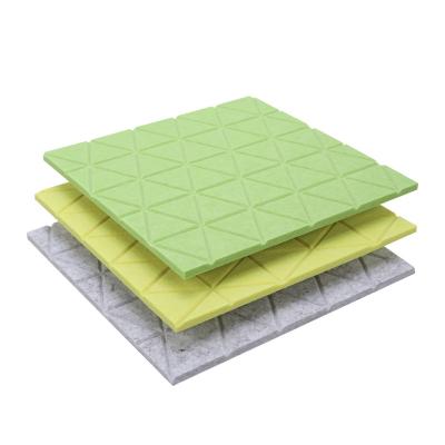 Painéis acústicos de poliéster Painéis de decoração de parede Painéis de isolamento sonoro