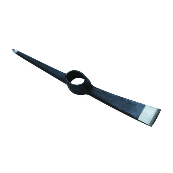 Sturdy Machine Forged Pickaxe for Agriculture Black or Dark Green and Rail Steel