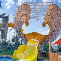 Backyard Water Play Equipment Water Theme Park Equipment Aqua Park Small Speaker Slide for Swimming Pool Slide