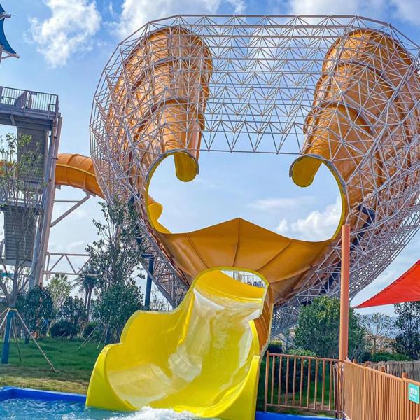 Backyard Water Play Equipment Water Theme Park Equipment Aqua Park Small Speaker Slide for Swimming Pool Slide