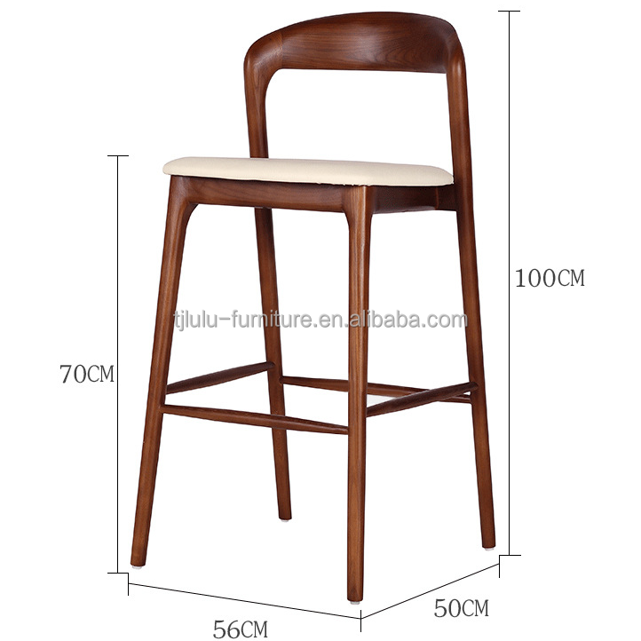 Meubles commerciaux Chaise haute Tabouret de bar pour hôtel et restaurant moderne Meubles de bar en bois