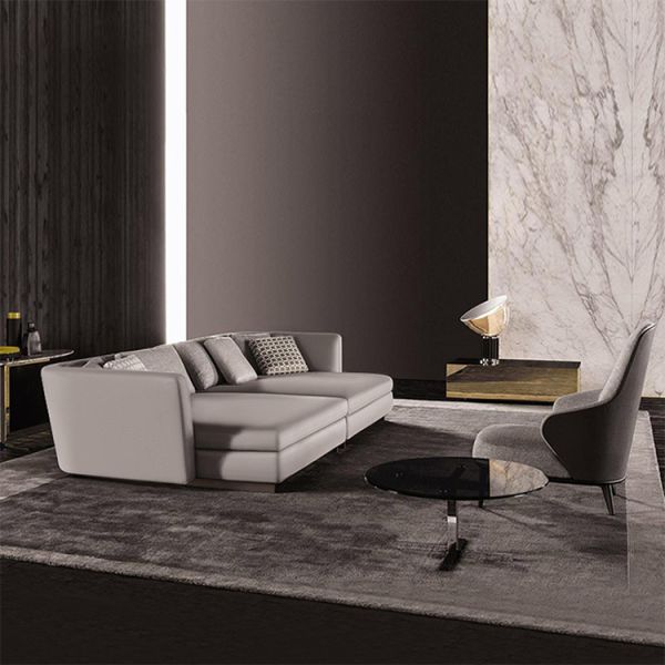 Foshan Hot Sale Simple Modern Living Room Luxury Cloth Sectional Sofa Set