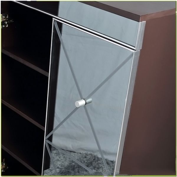 La grada 39.4inch de Brown 4 de la sala de estar duplicó el gabinete del zapato