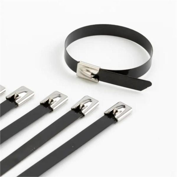 4.6*400mm Heavy Duty Metal Cable Ties SS316 Corrosion Resistance