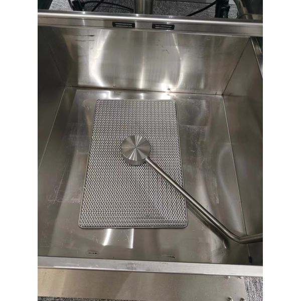 Автоподъемный электрический двойной горшок 28 кВт чипсы открытый фритюрник с системой фильтрации масла