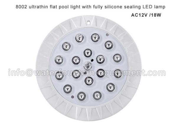 Round SMD 2835 LED Underwater Pool Lights Automatic 39mm Thick IP68 Rating