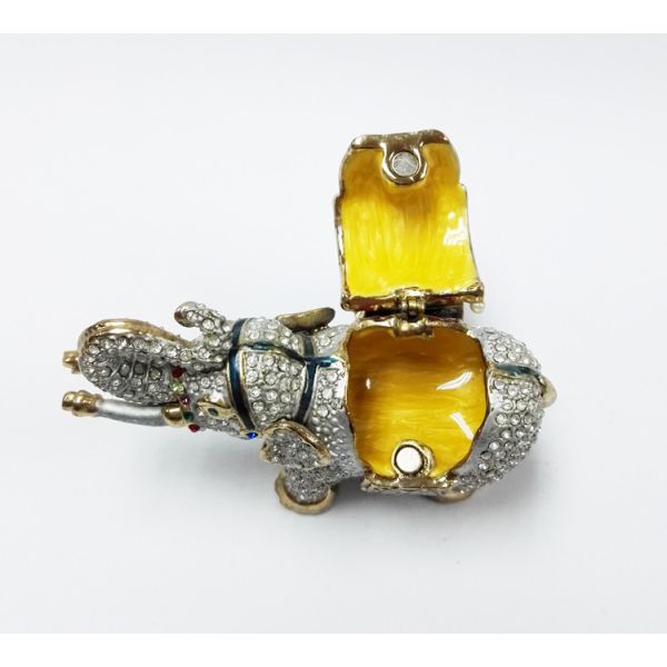Elephant jewelry boxes rhinestone animal gift box for jewelry wedding gift