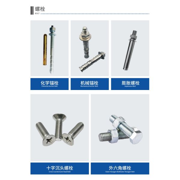 Стальная EPDM EVA Алюминиевый профиль Аксессуары Резиновый винтовой болт