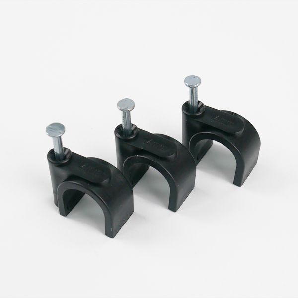Widely Used Plastic Wire Clips on Wall 12mm Black Cable Clips