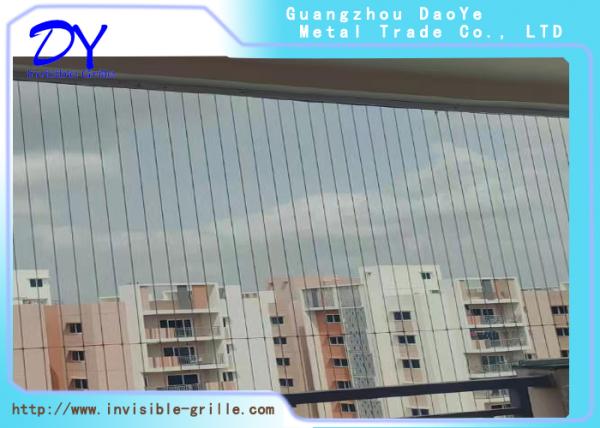 Construcción de rejilla invisible para ventanas 12 1 y superficie de cable de acero de nailon para una durabilidad duradera