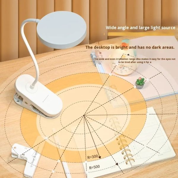 LED Charging Desk Lamp with Touch Dimming Adjustable Desk Lamp for Office Desk Bed Head Reading Lamp