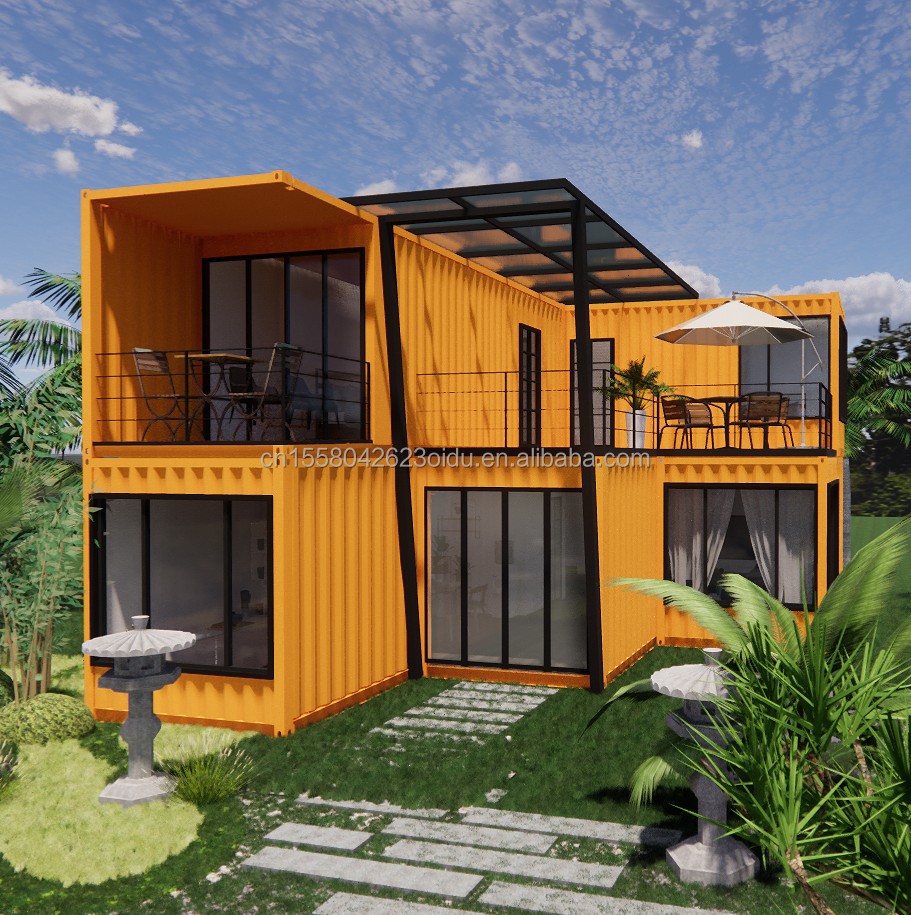 20ft Prefabricated Container House for Hotel by Manufacturers Modern Design Villa Family Residence Villa
