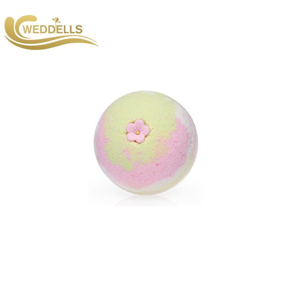 Handmade Skin Moisturizing Jewelry Bath Bombs Round Shape Flower Fragrance