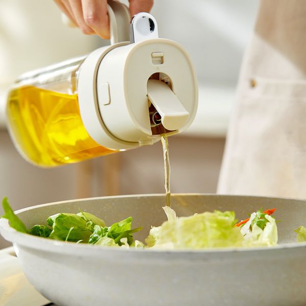 2024 New Arrive 2 In 1 Olive Oil Dispenser Bottle 550ml Large Capacity