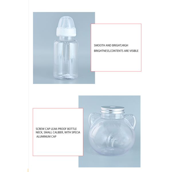 Production en gros d'usine de bouteilles de jus de boisson en forme de cœur de 700 ml avec bouchon à vis