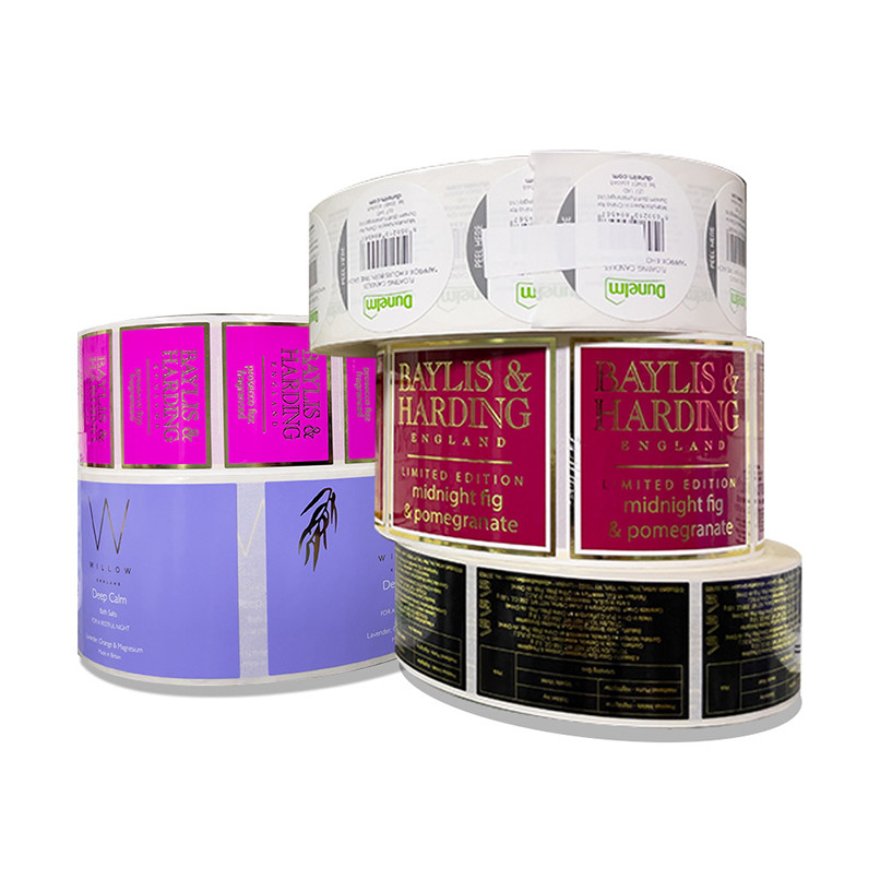 High-Quality Adhesive Sticky Labels for Products Gifts and Storage Customizable with Logo or Design for Professional Branding